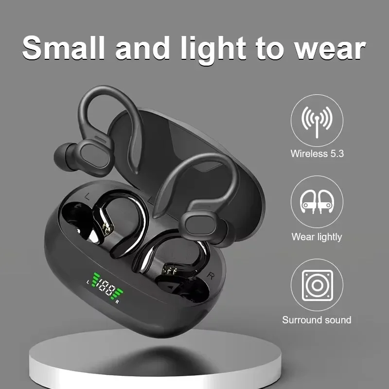 Original sem fio fones de ouvido ture sem fio gancho esportes alta fidelidade estéreo à prova dwaterproof água com microfone tws