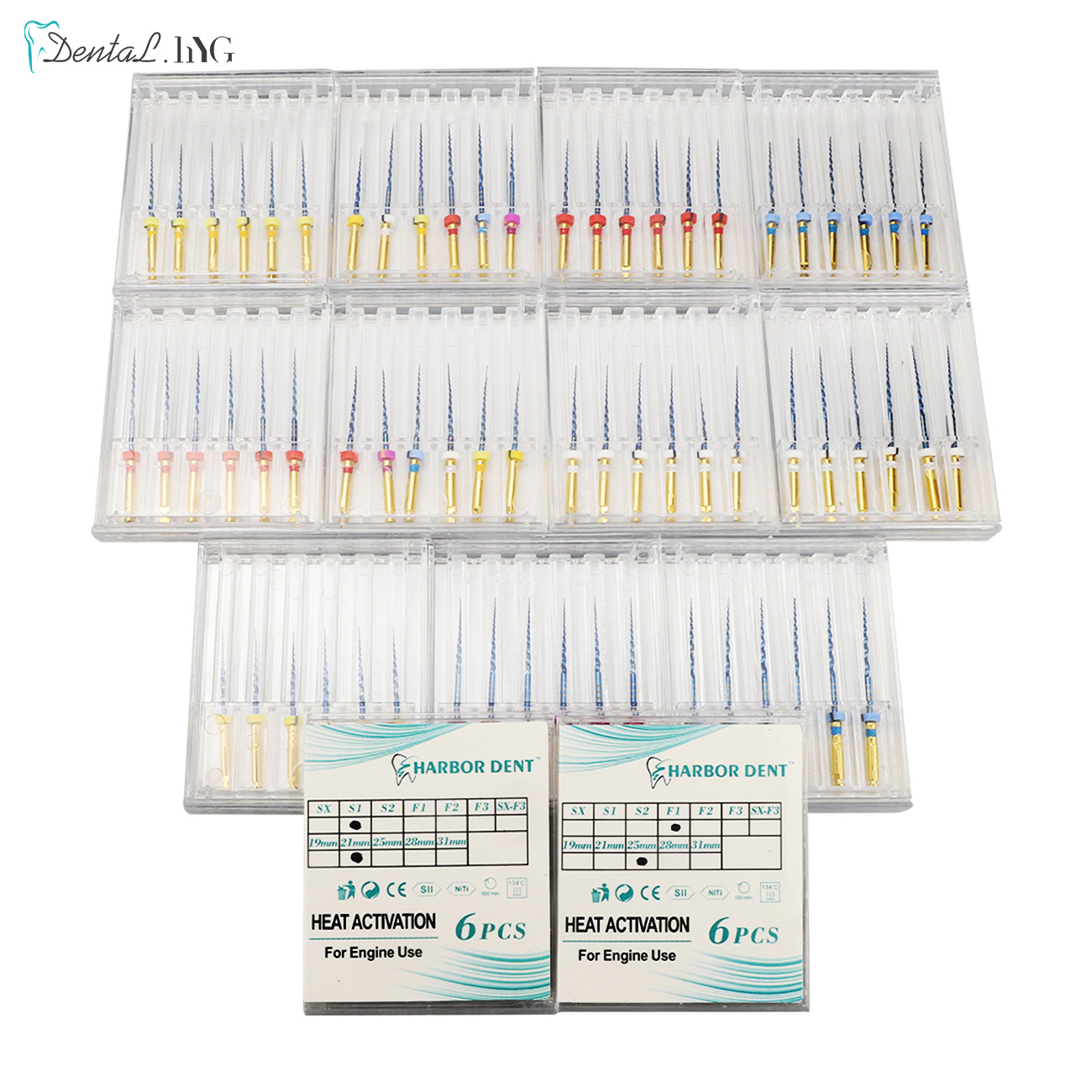 Limas dentales SX-F3 azules, motor Universal giratorio de nitinol, endodoncia, antifatiga, aguja constante, Material de conducto radicular para odontología