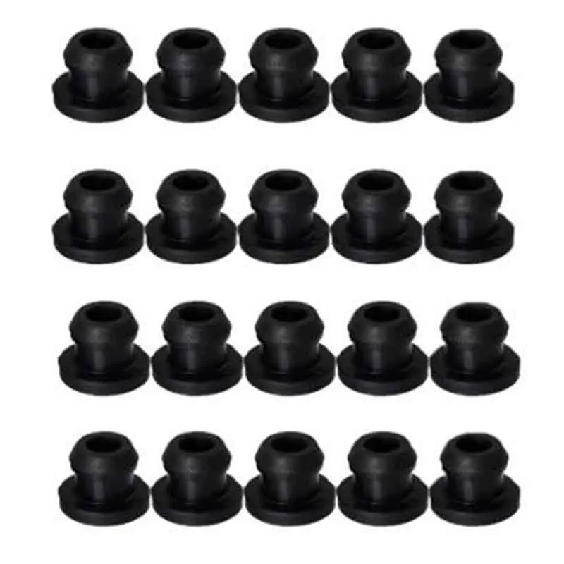 20 piezas negro efectivo reducir arañazos resistente al calor RV estufa ojal RV accesorios de coche