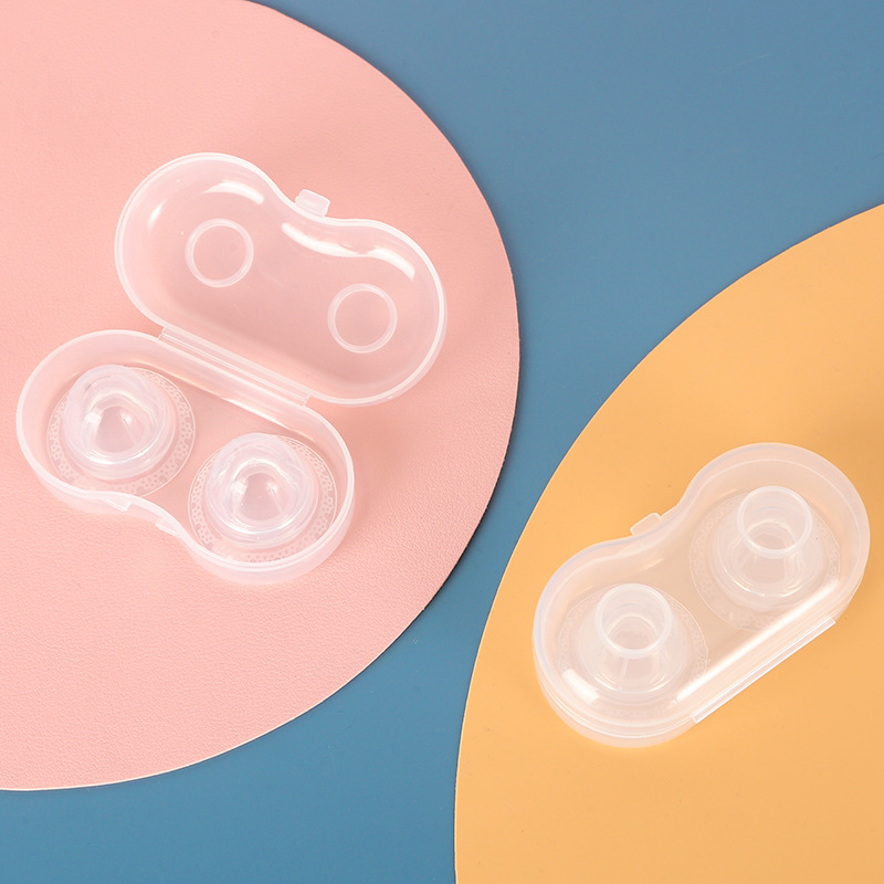 Corrector de pezón de silicona Invisible, de pezón succionador, aspirador, corrección de pezón indolora, plano, invertido, 1 par