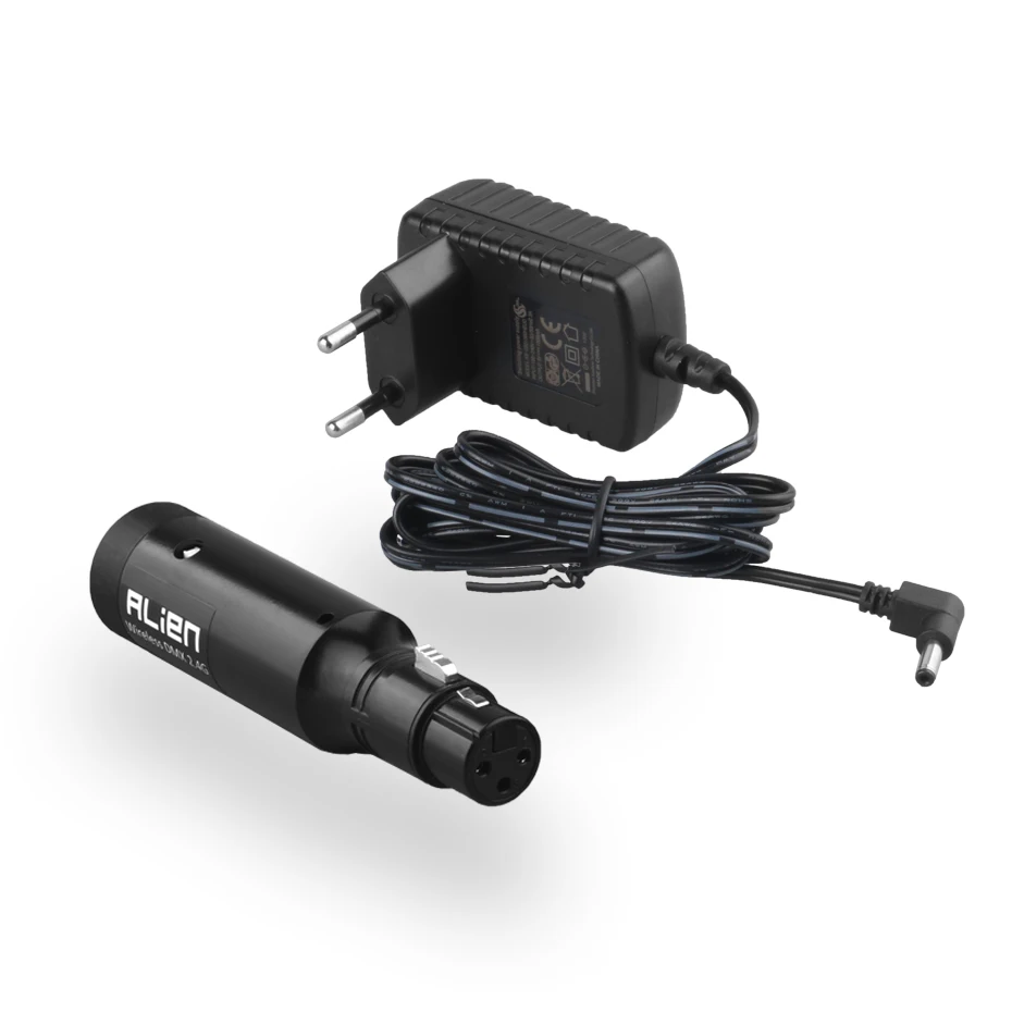 ALIEN ชาร์จ 2.4G ISM ไร้สาย DMX 512 DFI Controller ตัวรับสัญญาณ XLR Transmitter สำหรับ DISCO DJ PARTY Bar สำหรับ DMX STAGE PAR LIGHT