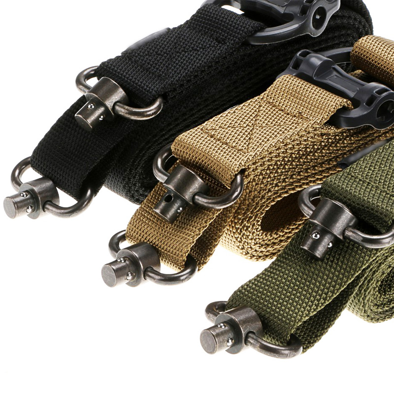 Pistolet à fronde pour fusil MS4 réglable, sangle métallique QD, pivotant, tactique en Nylon, arme à 2 Points, libération multi-mission, accès au chasse Airsoft