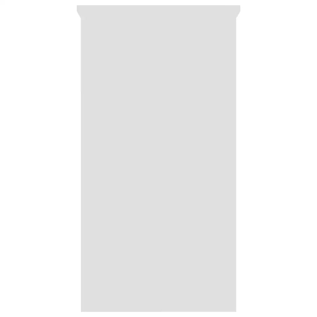 Weißer Büro-Studientisch, 80 x 40 x 75 cm, technisches Holz, nordischer Arbeitstisch, PC-Gamer, Computertisch, Wohnmöbel