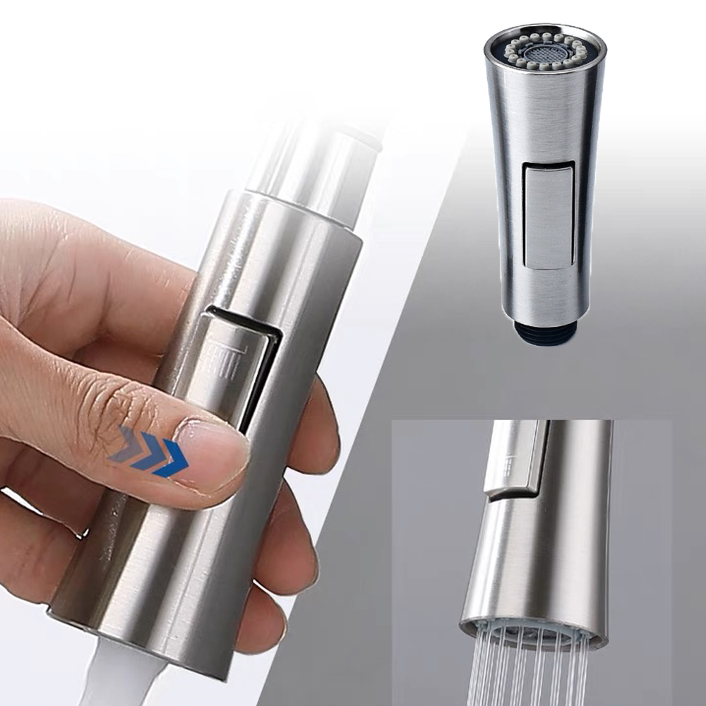 Kitchen Faucet Head Replacement Parts ABS Gold Black Nickle Chrome Tap Pull-out Shower Sprayer Nozzle Faucet Spouts Accessory