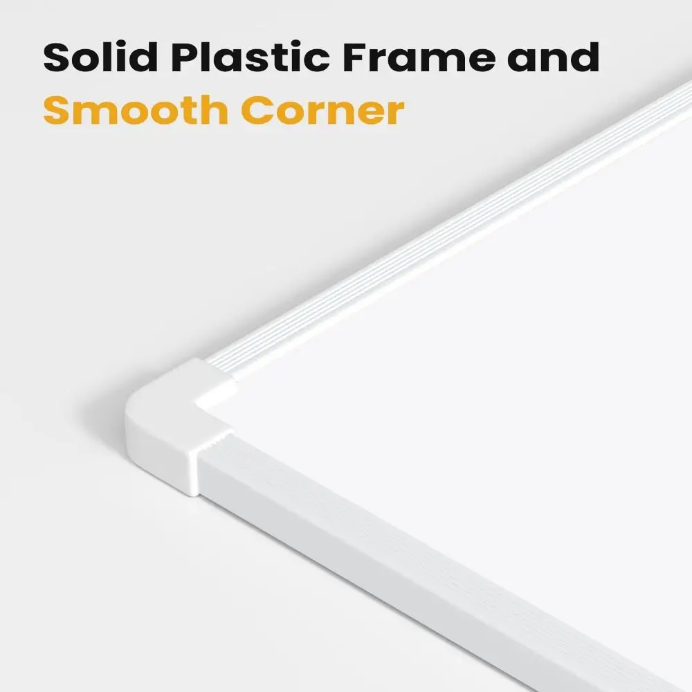 with 3 Markers & 4 Magnets Dry Erase Board 16" X 12" Wall Mounted Whiteboard Small Double-Sided Graffiti Drawing Board