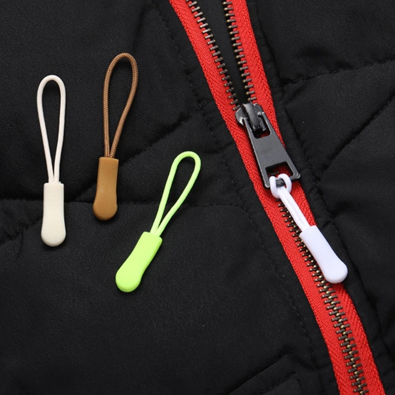 10pcs ซิปดึง PULLER End Fit เชือกแท็กเปลี่ยนคลิปหัก BUCKLE Fixer ซิปสายไฟ TAB กระเป๋าเดินทางกระเป๋าเดินทางเต็นท์กระเป๋าเป้สะพายหลัง