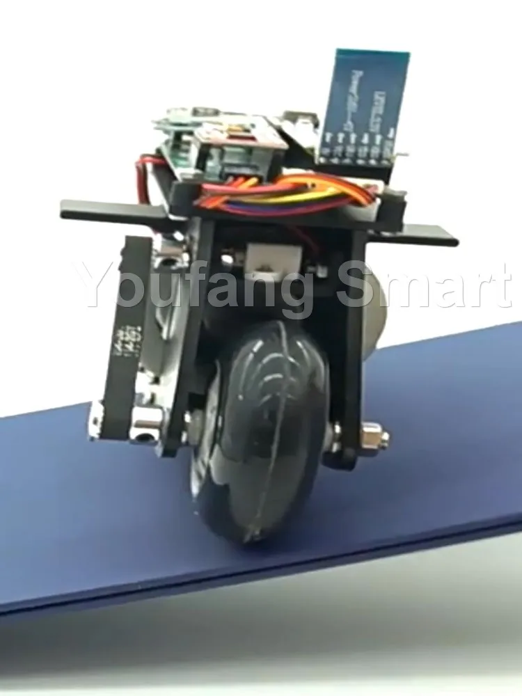 2WD RC Balance Bike Cubli Self-Balancing Flywheel 3D Printing APP Control DC Motor Motorcycle for STM32 Programmable Robot Car