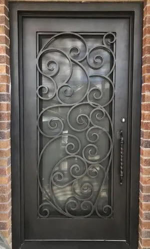 Puerta de Hierro de lujo con diseño personalizado, Puerta de Hierro Simple, tamaño más reciente, gran oferta