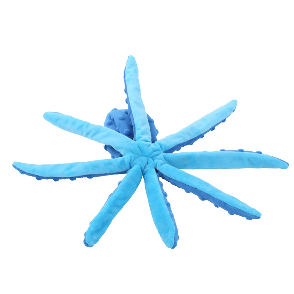 สัตว์เลี้ยงของเล่นตุ๊กตาแมวสุนัข Squeaker Squeaky Octopus SHELL ของเล่นกัดลูกสุนัข Interactive การฝึกอบรมทําความสะอาดฟัน Chew ของเล่น