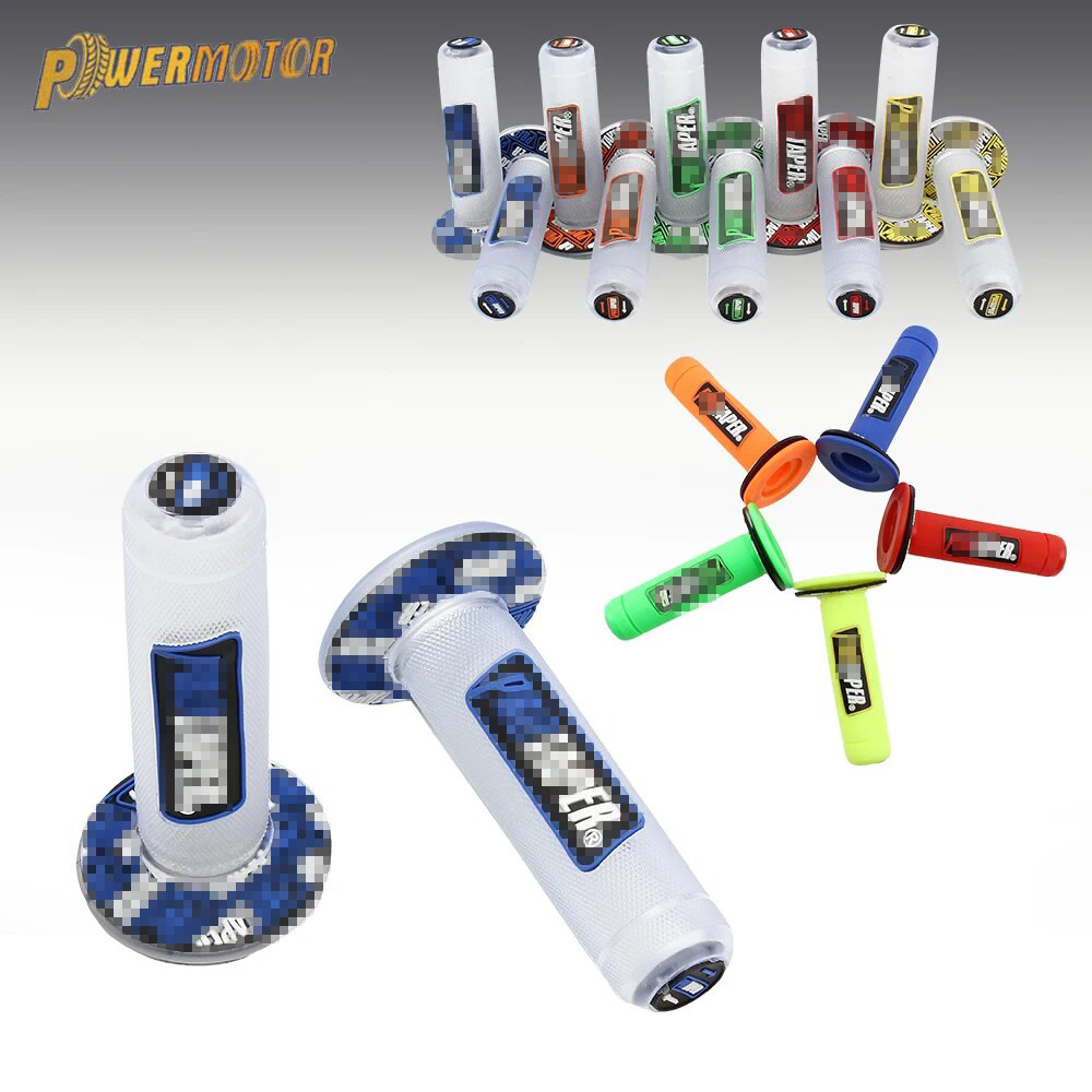 Motorrad Grip Gummi Gel Handgriffe Bremse Hände 7/8 "15 Farbe Transparent Griff Protaper Motocross Zubehör Dirt Pit Bike