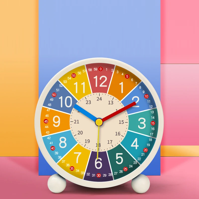 Vroeg leren desktopwekker Kinderen Wake Up Wekker Woonkamer Slaapkamer Stille desktopklok Desktopklok