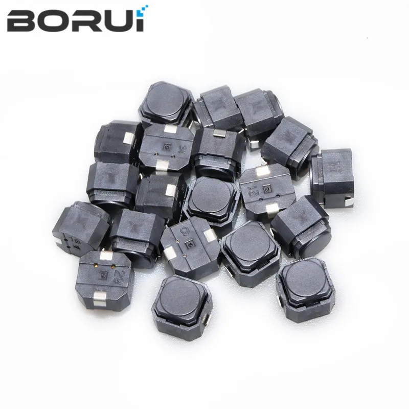 20PCS/LOT Tact Switch 6*6*5 mm Mute switch Silicone Keypad Push Button Switch 6X6X5 MM 2Pins Silent switches