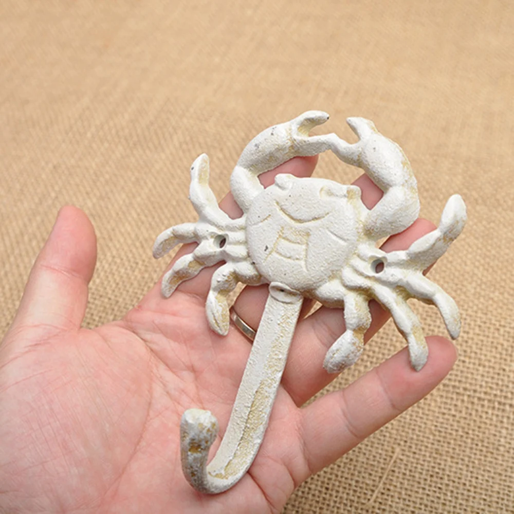Starfish Cast Iron Decorative Wall Hooks Coats Aprons Hats Towels Hooks Beach Ocean Theme Chic Metal Hooks
