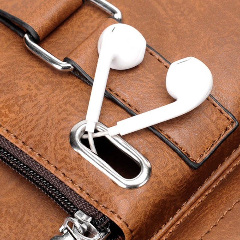 Männer Vintage Schulter Tasche Pu Leder Business Umhängetasche Für Mann Mode Kleine Männliche Umhängetaschen Handtaschen 2024 Neue