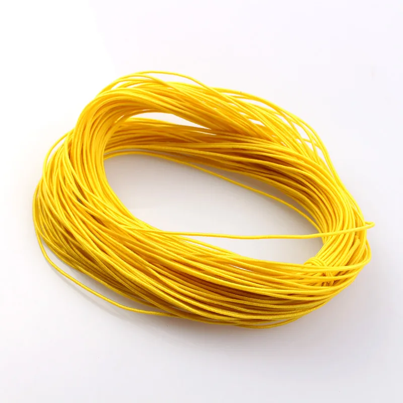 1mm 24m cabo elástico trançado miçangas fios estiramento corda tecido artesanato cabos para fazer jóias 23 cores