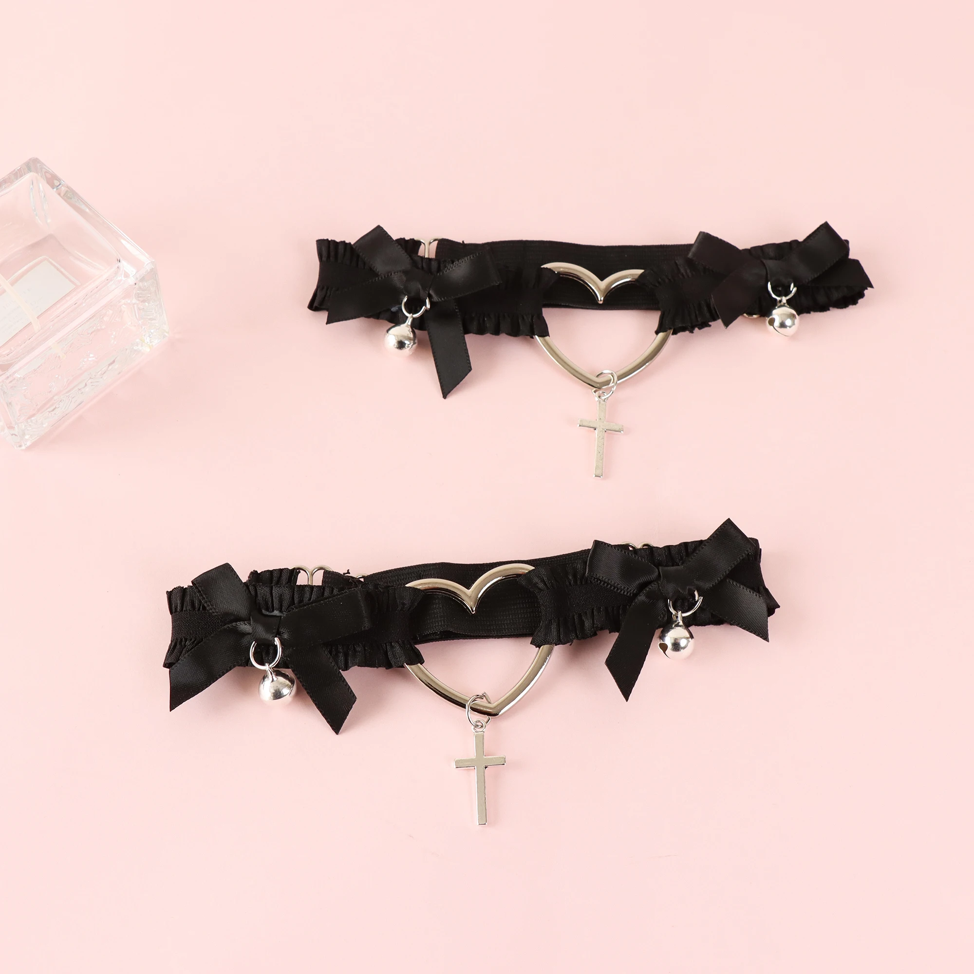 Lencería Sexy a la moda, liguero para novia, Cosplay, fiesta, accesorios de amor, lazo de encaje, anillo elástico para pierna, correa para pierna