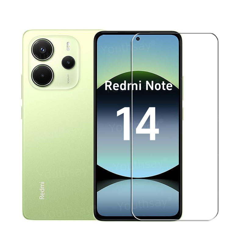 Vidrio Gule completo 6 en 1 para Xiaomi Redmi Note 14, vidrio templado Redmi Note 14, Protector de pantalla, película de lente de cámara Redmi Note 14