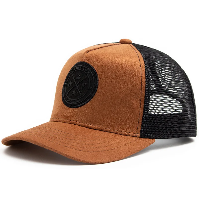Gorra de béisbol de malla para las cuatro estaciones, moda informal para hombres y mujeres, transpirable, con icono de letras, gorras de camionero de HipHop Unisex, sombrero para deportes al aire libre para papá