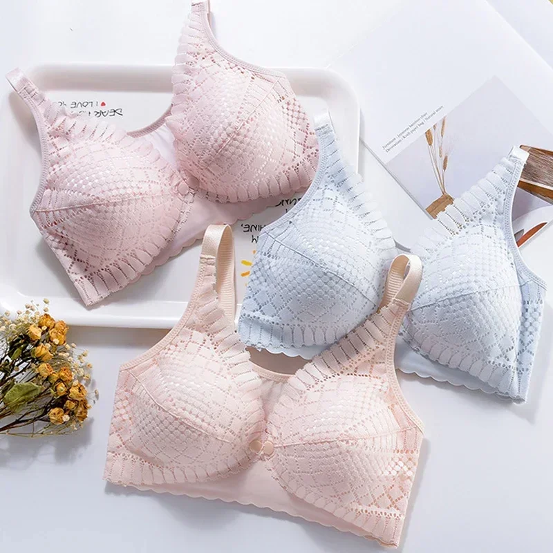 Sutiã de amamentação para maternidade, botão frontal, ajustável, roupa íntima, confortável, para alimentação, roupas para mulheres grávidas