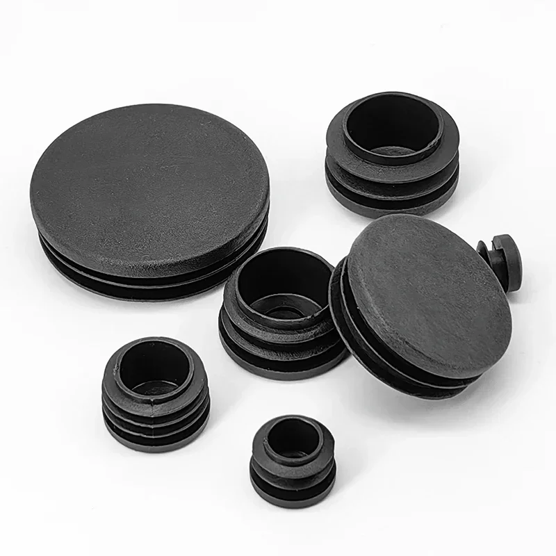 รอบท่อปลั๊กด้านใน 12 ~ 100 มม.หลอด End Cap สําหรับโต๊ะเก้าอี้ขาฝุ่น Protector Pads Leveling ฟุตเฟอร์นิเจอร์อุปกรณ์เสริม