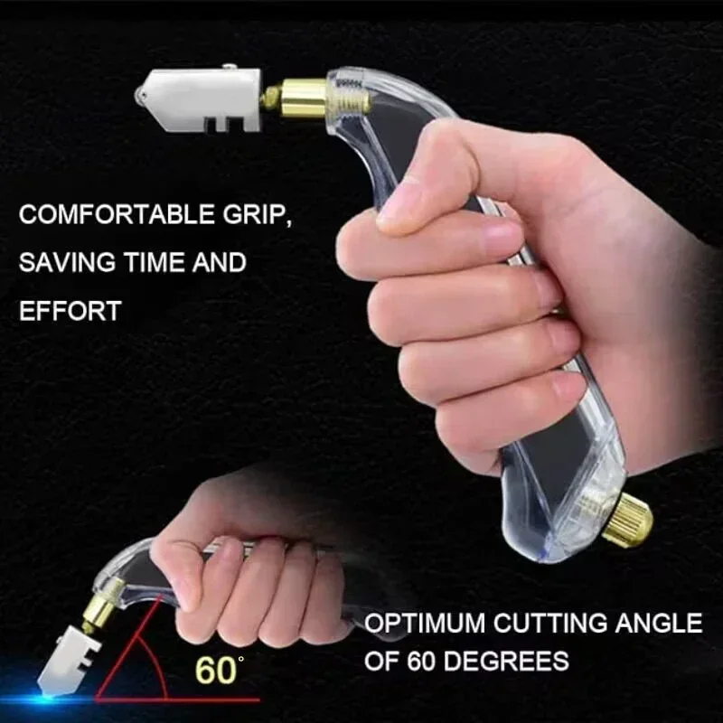 Utensile da taglio per vetro portatile professionale a base di olio per utensili manuali per il taglio di piastrelle in vetro duro diamantato