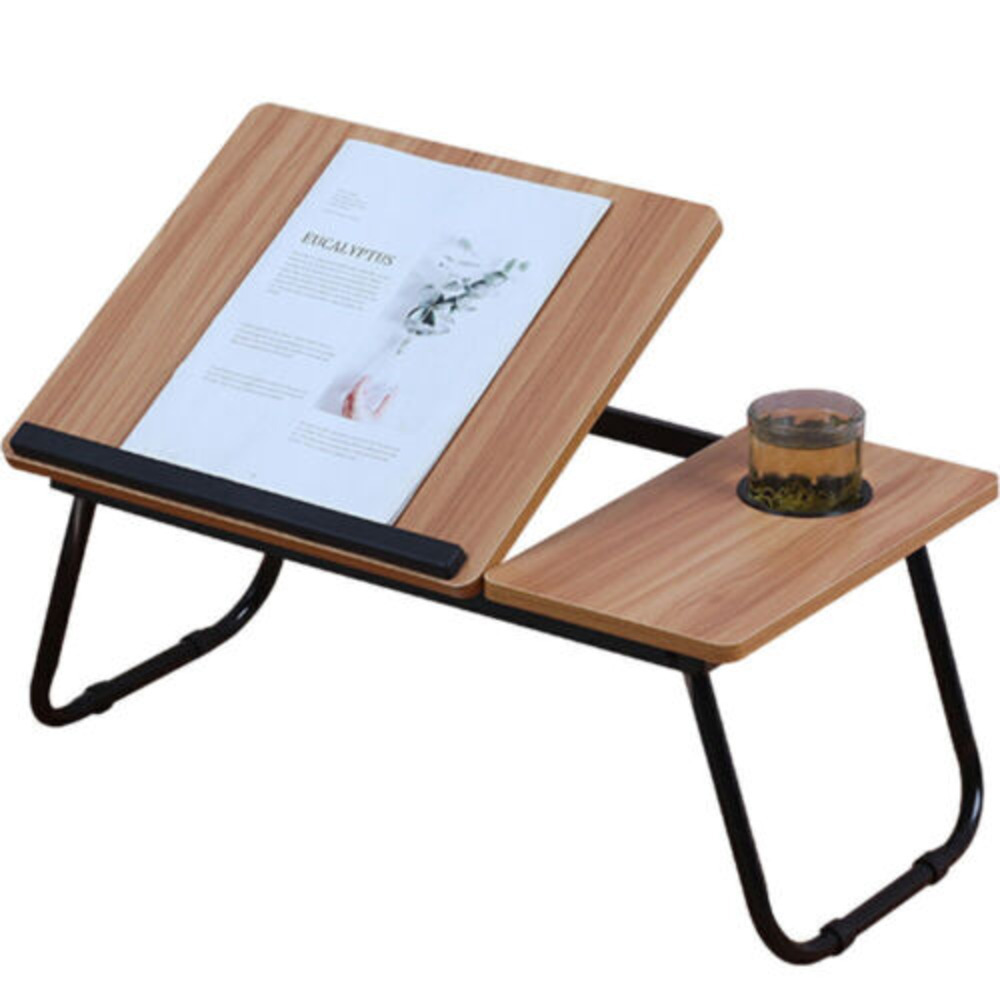 Folding Laptop Table Bed Tray Sofa Lap Desk Notebook Stand Adjustable Height UK