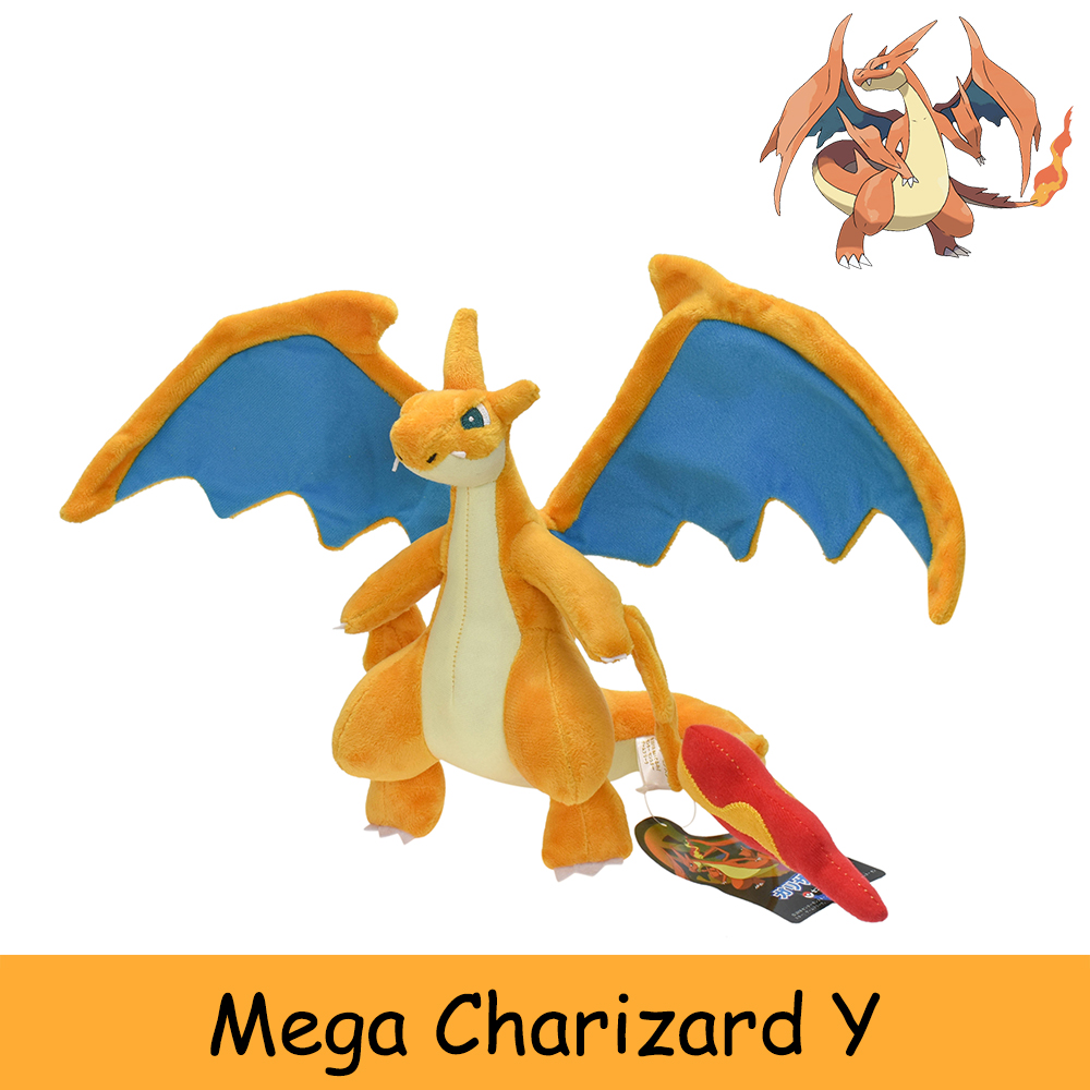 20cm evolução mega charizard y brinquedo de pelúcia boneca bolso monstro anime dragão brinquedo de pelúcia macio peluche animais presente crianças