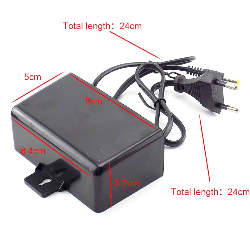 กล้องวงจรปิดอะแดปเตอร์จ่ายไฟ AC/DC 12V 2A 2000ma กันน้ํากลางแจ้ง EU US Plug Adapter Charger สําหรับกล้องวงจรปิดวิดีโอกล้อง