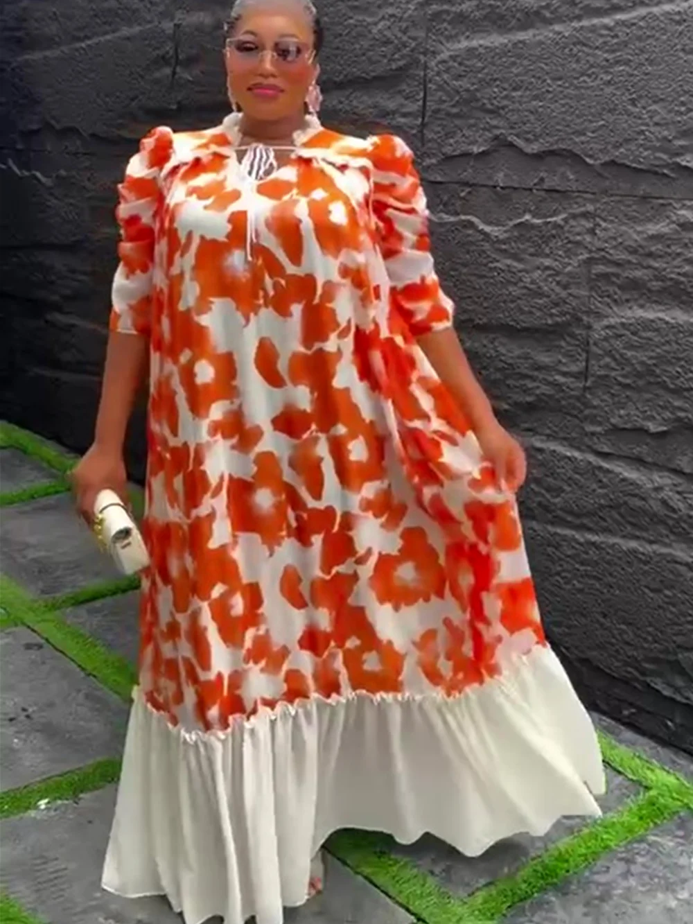 Sukienki afrykańskie plus size na imprezy dla kobiet 2025 Nowa letnia moda Dashiki Ankara Suknia z nadrukiem Elegancka turecka muzułmańska sukienka maxi