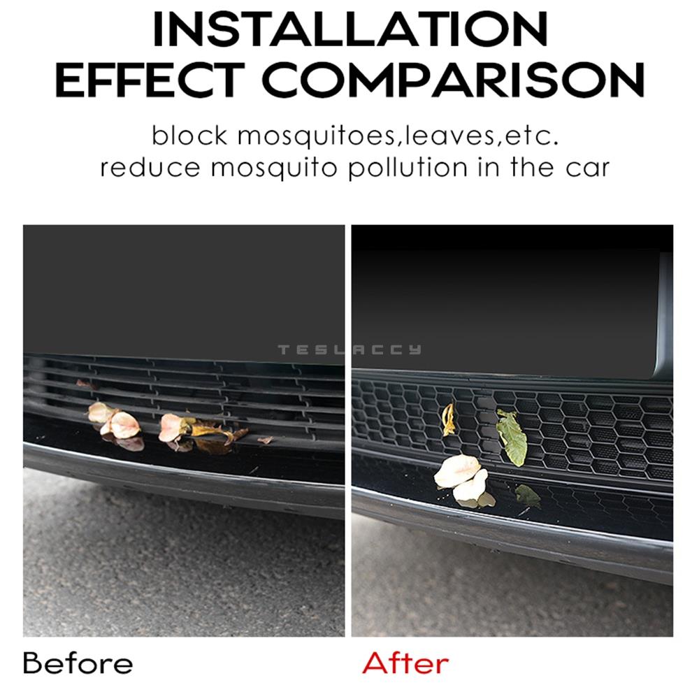 Para Tesla Model Y 2020-2024, parachoques inferior de coche, red antiinsectos, cubierta de rejilla de ventilación interior a prueba de polvo, entrada de cubierta frontal a prueba de insectos