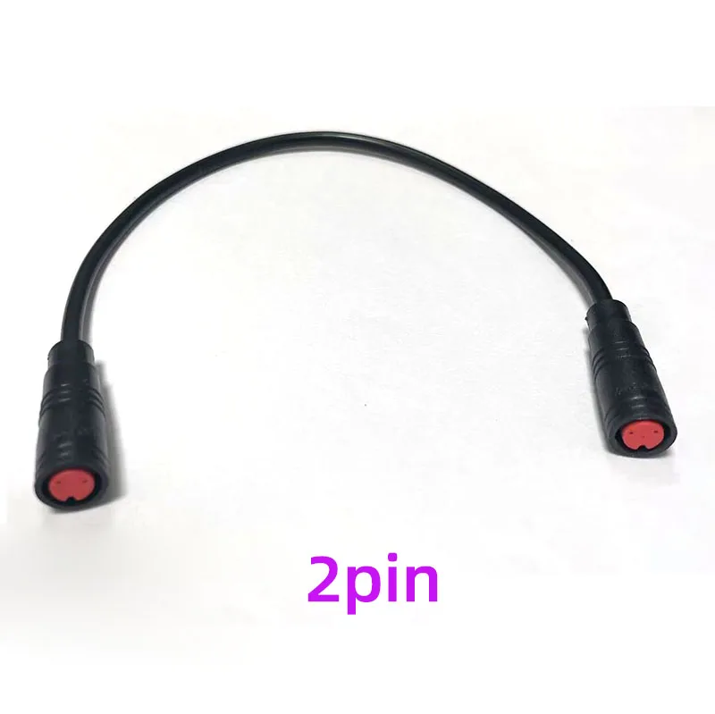 M8 2 3 4 5 6 pines para Sensor de velocidad de bicicleta eléctrica Cable de extensión hembra a hembra conector impermeable para bicicleta eléctrica cable eléctrico