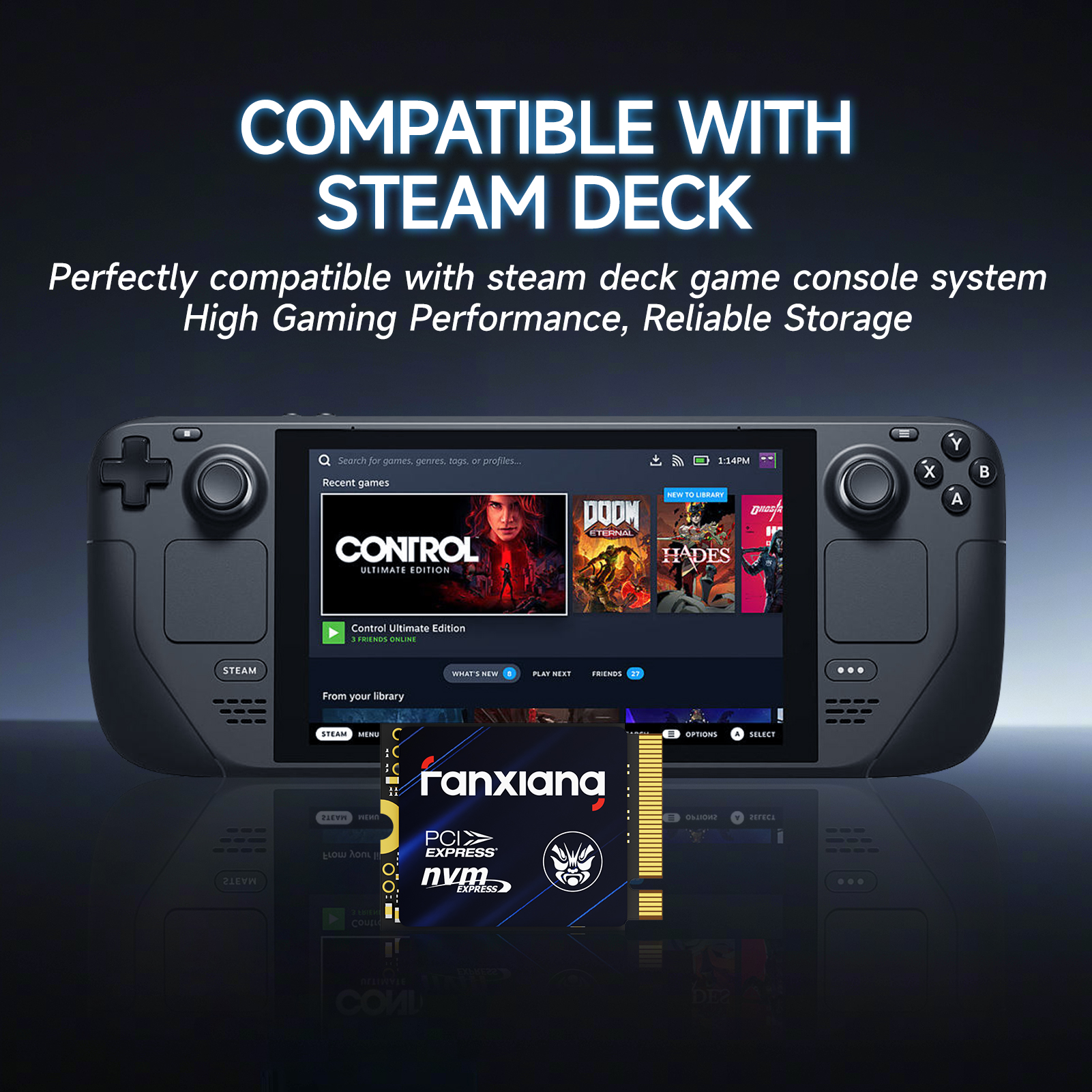 Fanxiang S700 M.2 2230 SSD 5000MB/s 500GB 1TB Hard Disk PCIe4.0x4 NVMe Internal Solid State Drive For Steam Deck Surface Pro