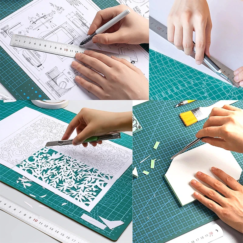 Fniiva A3/A4/A5 PVC Double-Sided Self-healing ตัด Patchwork แกะสลัก Pad คณะกรรมการตัด DIY ยาวนาน Non-SLIP ซ่อมเครื่องมือ