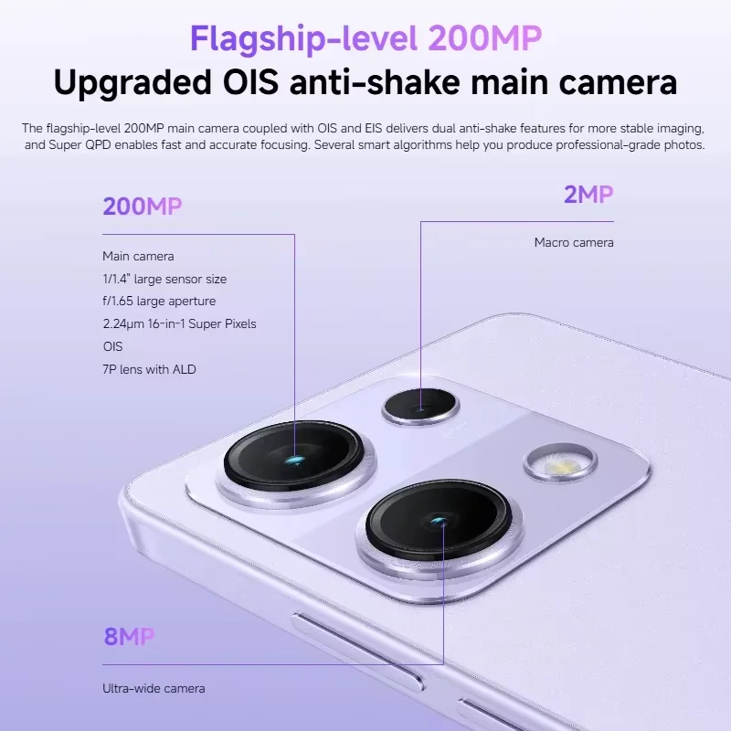 Versión Global Redmi Note 14S MediaTek Helio G99 Ultra 200MP pro grado Al sistema de cámara 6,67 "AMOLED 120Hz pantalla 5000mAh