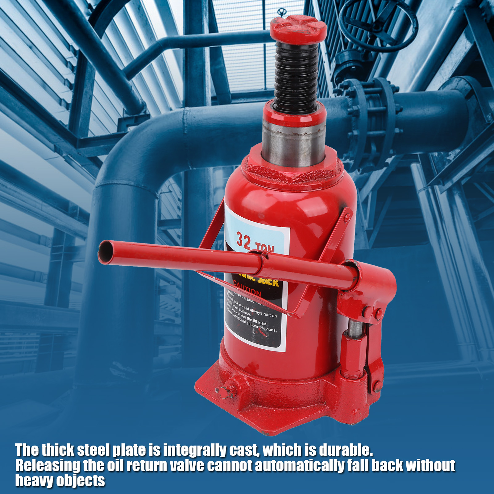 Cric de levage hydraulique automobile, levage automobile, levage de bouteille hydraulique à souder 32, outil de réparation de véhicule de voiture en acier