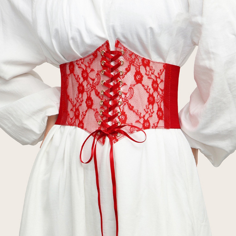 Moldeadores de cuerpo para mujer, cinturón de cintura con cordones, corsé, cinturón, Tops debajo del busto, corsé sin tirantes, corpiño de malla transparente, cinturón ancho