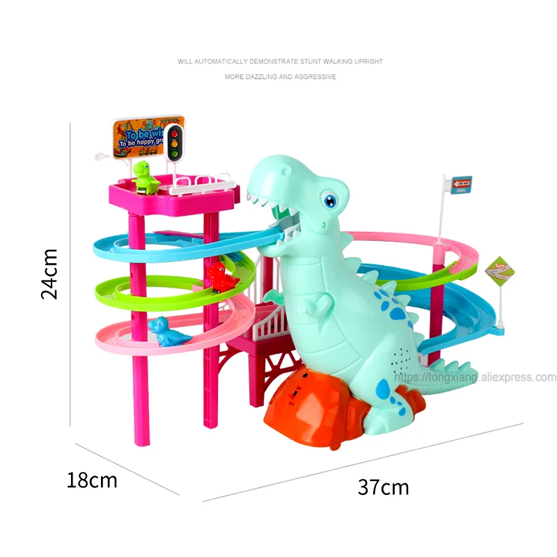 Dinosaur Track Park Dinosaur Climbing Stairs Educational Toys Puzzle Game Birthday Gift For Children