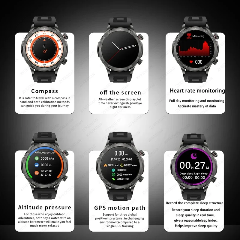 Huawei-男性用Bluetooth通話付きスマートウォッチ,Amoled HDディスプレイ付きスマートウォッチ,心拍数モニタリング付き防水デバイス,NFC, IP68,GPS,スポーツ,2022