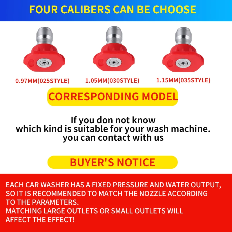 Cao Cấp Phối Màu Sắc Đầu Nối Nhanh 1/4 "Rửa Xe Ô Tô Kim Loại Phản Lực Lance Vòi Phun Cho Súng Bắn Nước