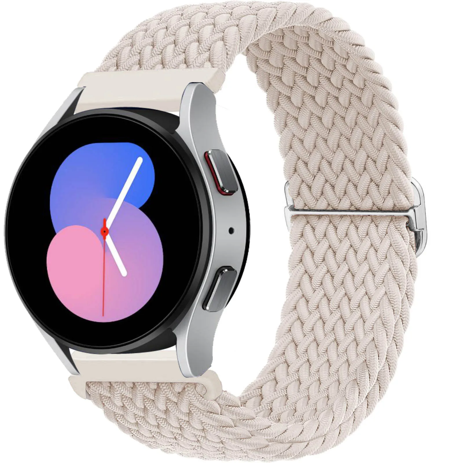 Pulseira de 20mm para samsung galaxy watch 4 clássico/5 pro/46mm/3/active 2/s3 pulseira solo trançada elástica huawei watch gt 2e pro band
