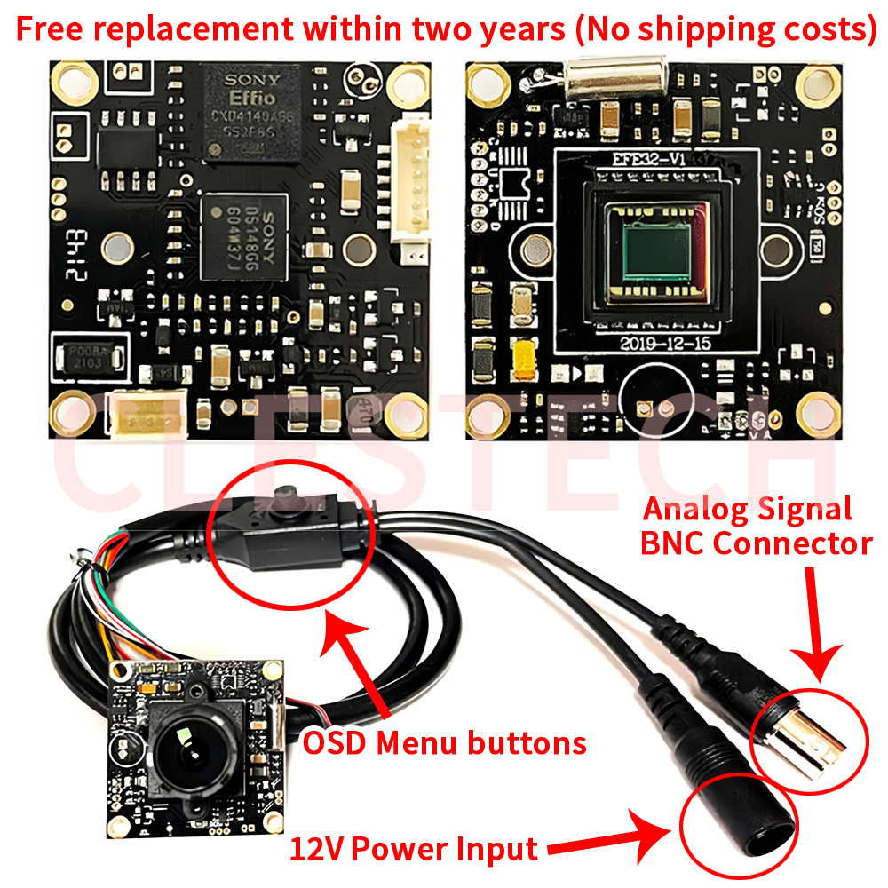 СОНИ ЭФФИО Видеомодуль монитора 4140 + 673 100% новый модуль чипа SONY EFFIO CCD CLESTECH 800TVL аналоговая камера видеонаблюдения микроскоп DIY Osd меню кабель полный комплект ТВ монитор Объектив 25 мм/16 мм/2,8 мм