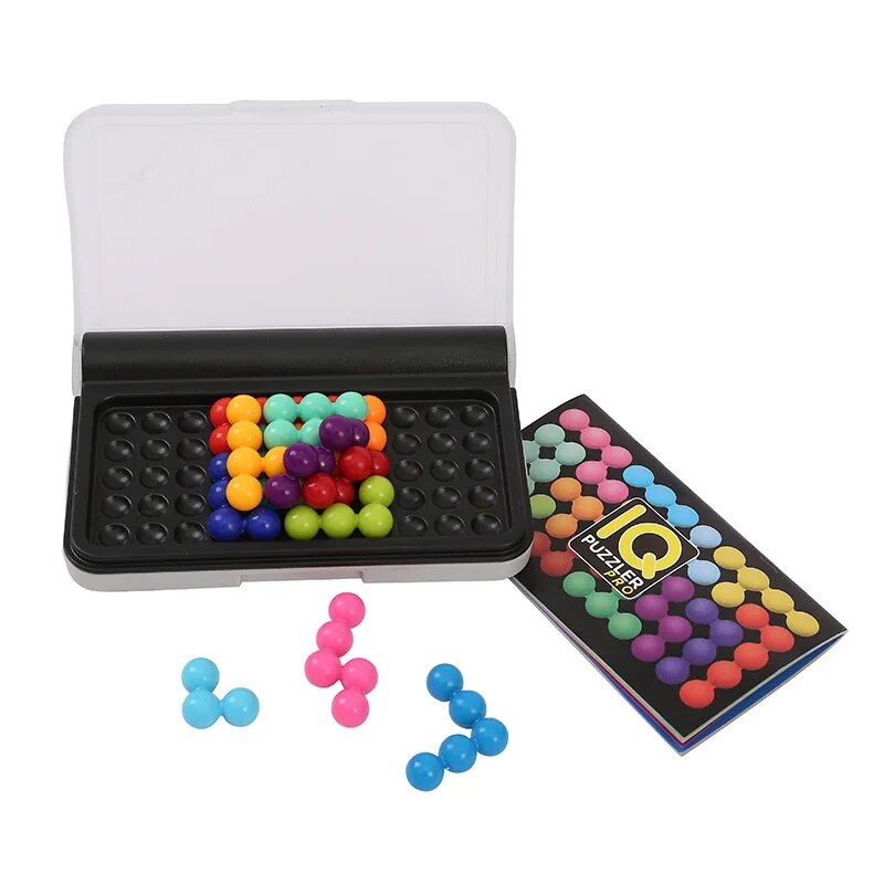 120 Sfide IQ 3D Puzzle Gioco Da Tavolo Classico Piramide Piatto Perla Mente Logica Per I Bambini Piramide Perline Montessori Giocattoli Regali