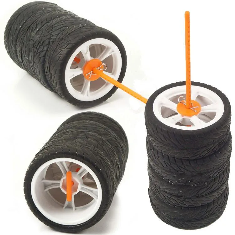 1/8 y 1/10 RC coche neumáticos de plástico soporte de ruedas 5 uds accesorio de modelo de Hobby recoger tus neumáticos de forma conveniente