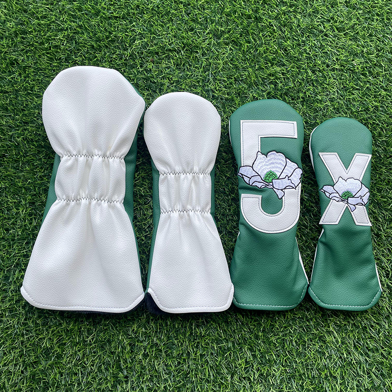 Cubiertas de cabeza de madera con números para palos de Golf, cubiertas de cabeza de Putter de alta calidad, cuero PU, conductor, Fairway, maderas, #1, #3, #5