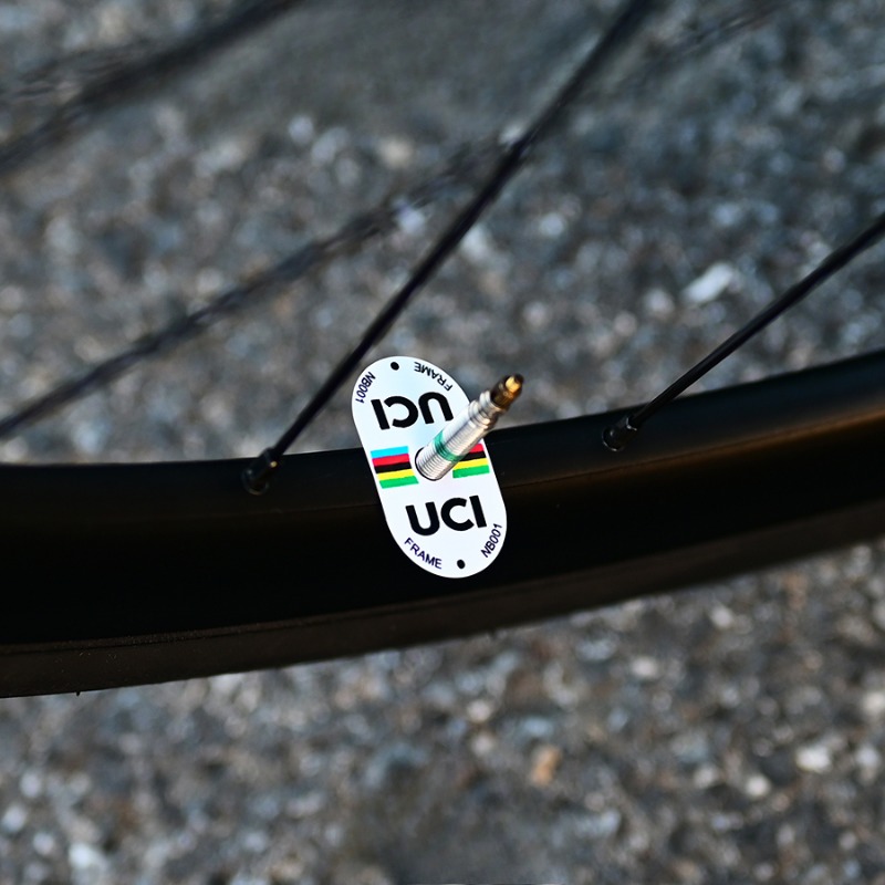 Pegatinas para llanta de válvula de bicicleta con certificación UCI, protector solar impermeable, pegatinas para válvula de neumático de bicicleta, calcomanías para ciclismo, decoración para bicicleta de montaña, 2 uds.