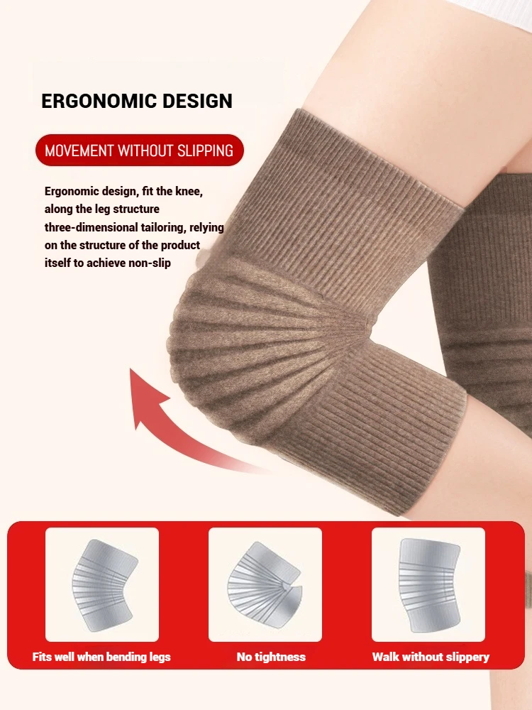 カシミアニットニーキャップニープロテクター,ユニセックス,防寒,男性と女性用,冬用,100%