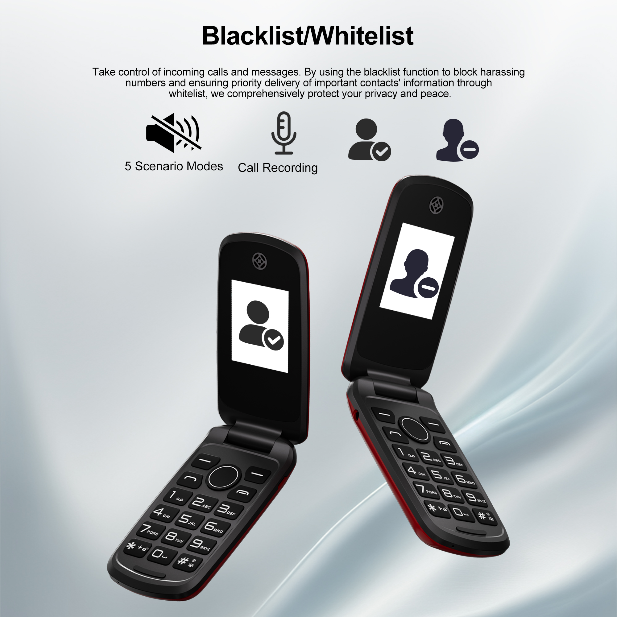서보 F4 플립 버튼 휴대폰 2 SIM 대기 속도 다이얼 통화 녹음 토치 진동 블랙리스트 2G GSM 접이식 휴대폰