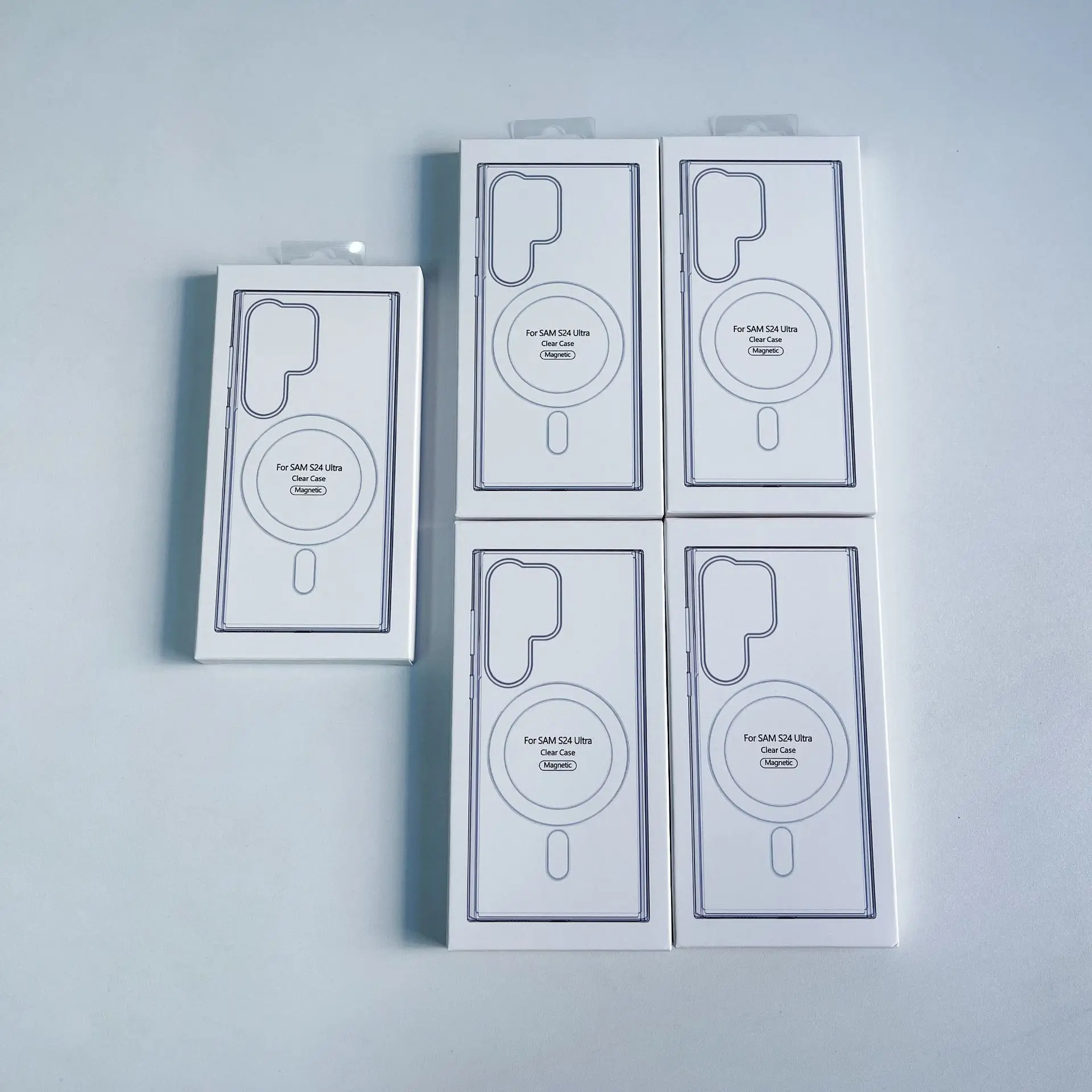 Capa magnética magsafe original para samsung galaxy s25 s24 s21fe s22 plus s23 ultra plus carregamento sem fio à prova de choque capa transparente