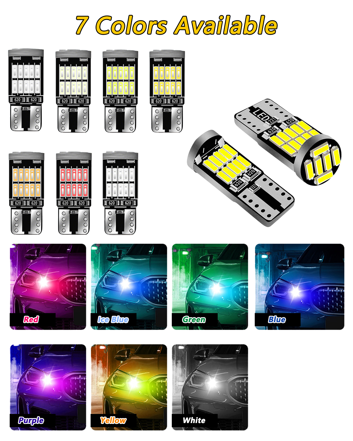 10-40 STKS T10 W5W LED Lamp CANBUS Geen Fout 12 V 4014-26SMD 400LM 6500 K Super Heldere Witte Auto-interieur Dome Deur Kaarten Kofferbak Verlichting