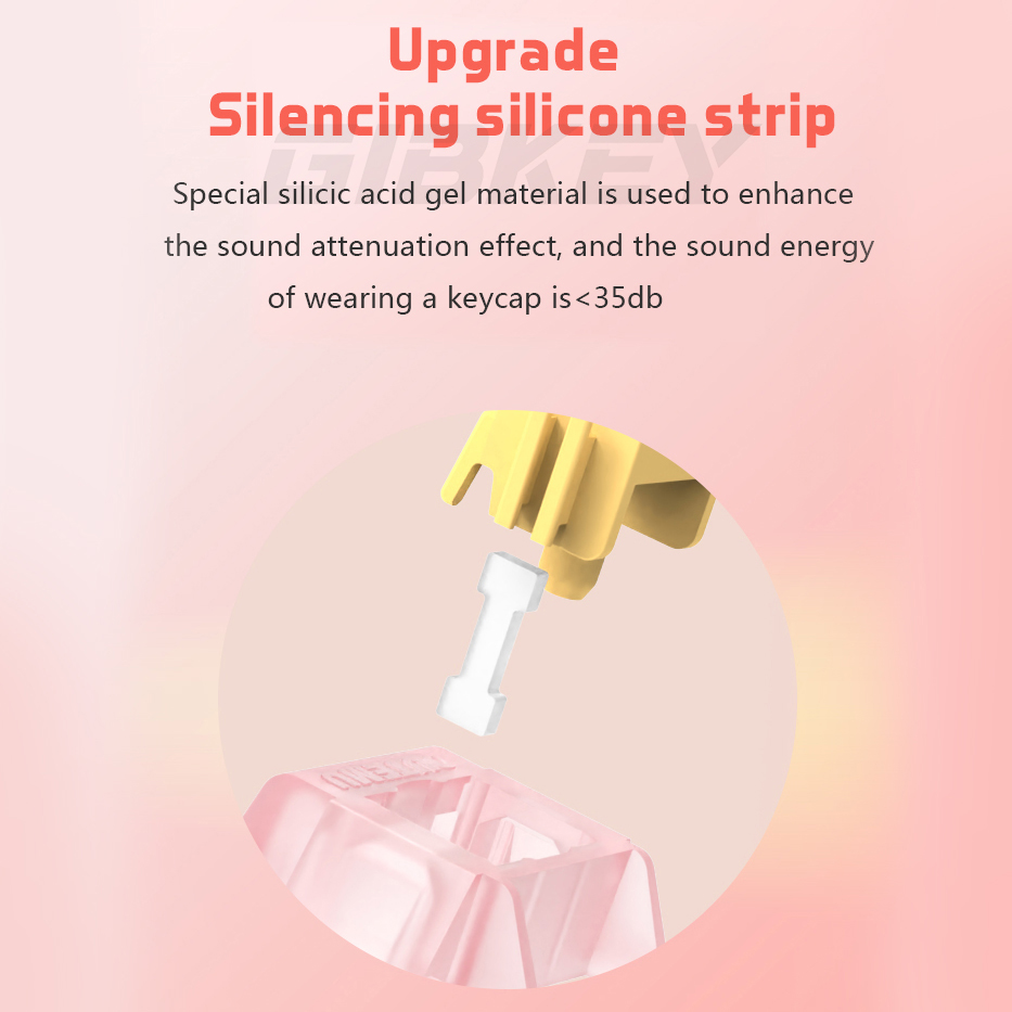 Outemu-interruptor silencioso Peach V3, Teclado mecánico, lineal, táctil, 5 pines, intercambio en caliente, PA66 POM